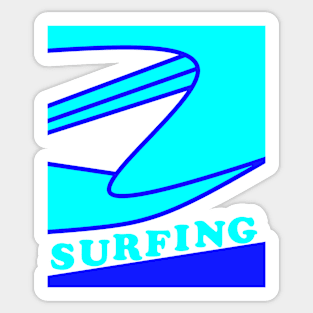 Surfing Sticker